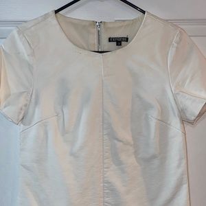 White Faux Leather T-shirt top